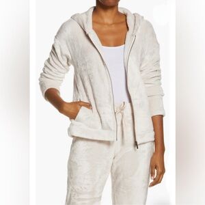 UGG Tasha Double-Face Super Soft Fleece Full Zip Hoodie Long Sleeve Sweater